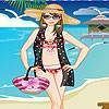 Amy at the beach dress up