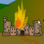 Castle under fire