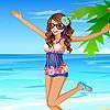 Nelly at the sea dress up